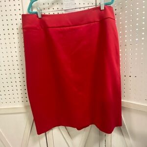 Talbots Hot Pink/Red Pencil Skirt
